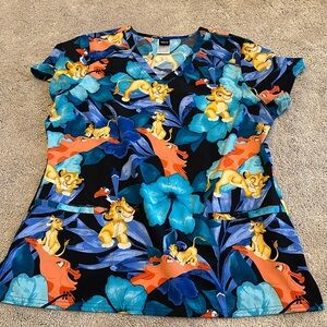 Women’s Scrub Top - Disney The Lion King